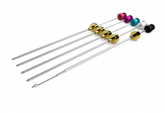 SPME Arrows are color coded and available in order quantities of 1, 3 or 5 Arrows per set. SPME Arrows are color coded and available in order quantities of 1, 3 or 5 Arrows per set.